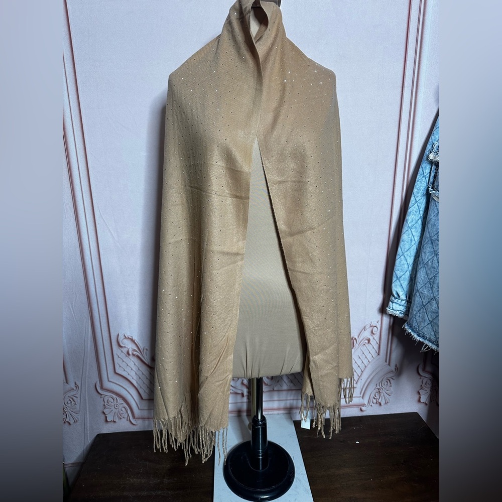 Arvores Tan Sweater with Studded Details